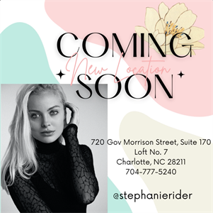 " New Location South Park"
720 Gov Morrison Street, Suite 170 Loft No. 7
Charlotte, NC 28211
704-777-5240
Photo